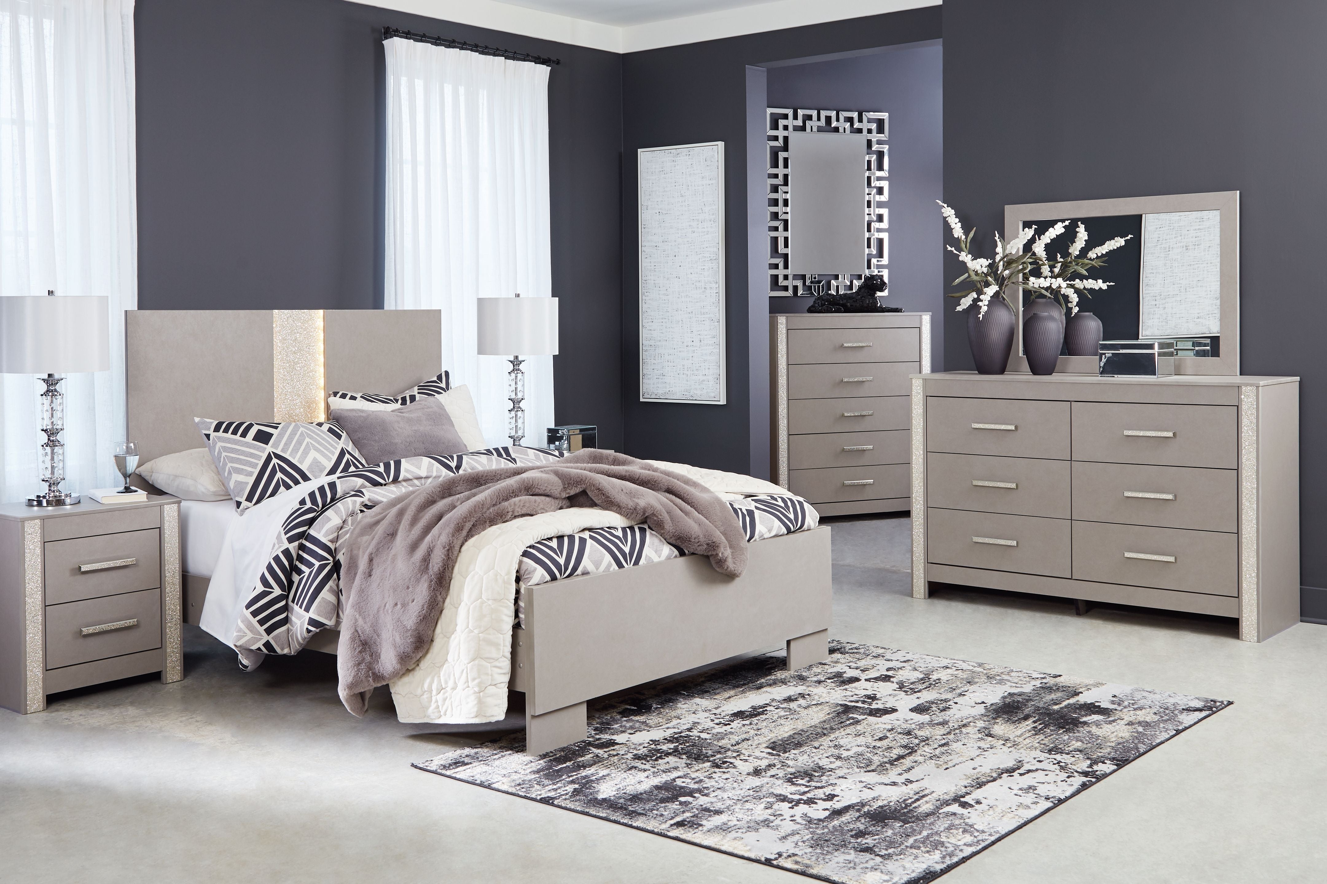Signature Design by Ashley® Surancha - Panel Bedroom Set | Meri Furniture