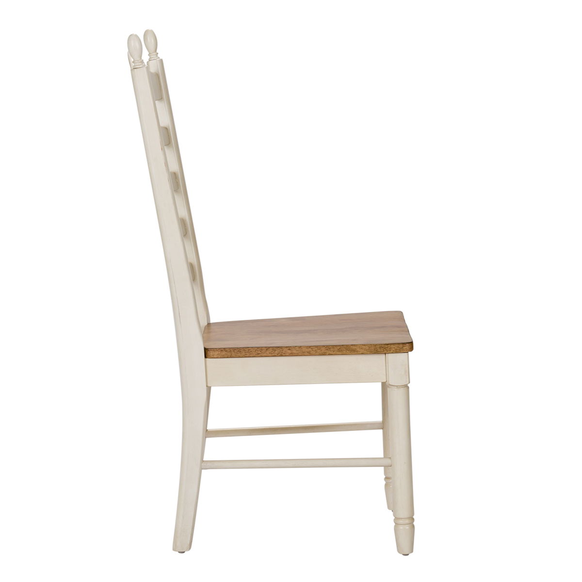 Liberty Furniture Springfield - Ladder Back Side Chair - White | Meri Furniture