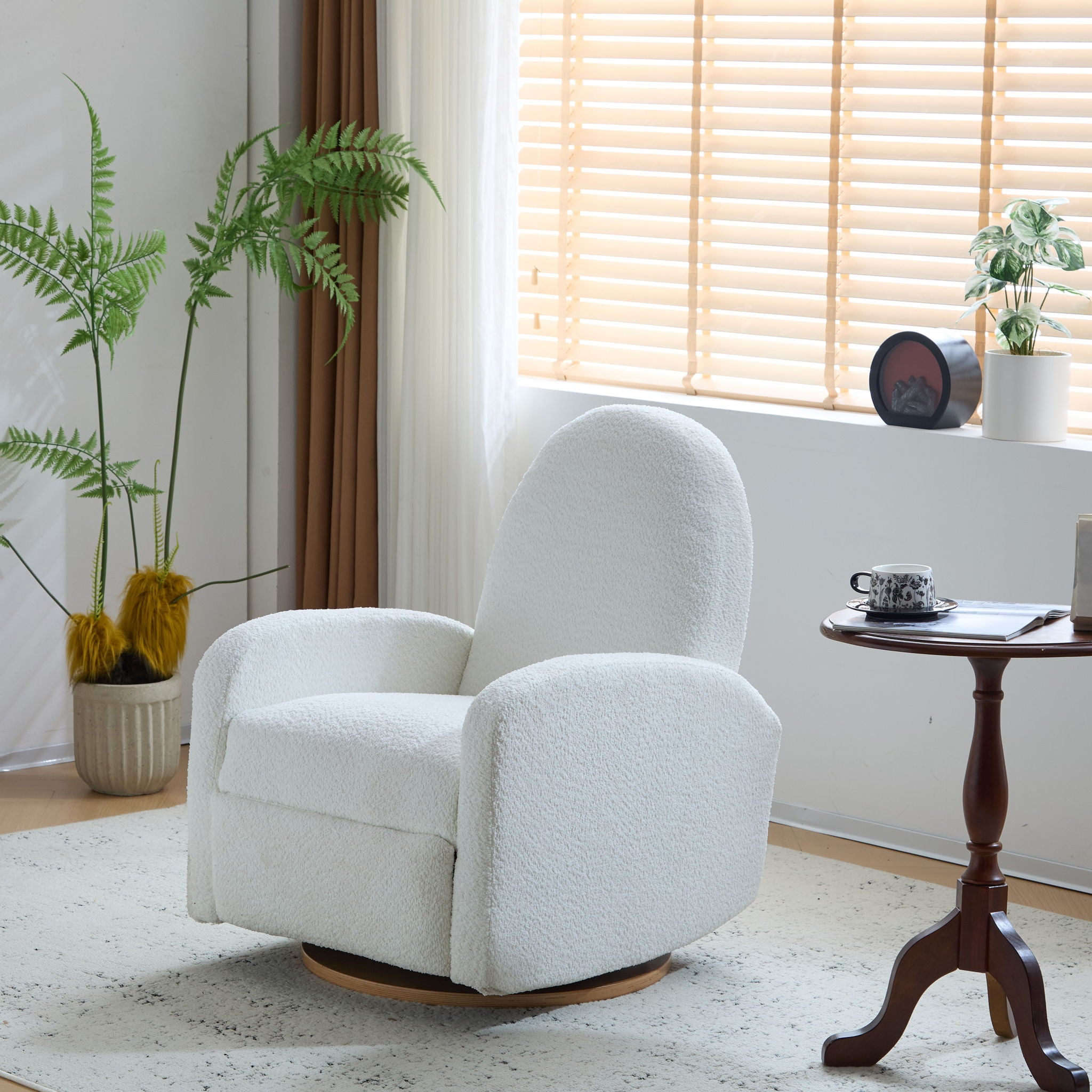 Contemporary 360 Swivel And Glider Recliner Chair