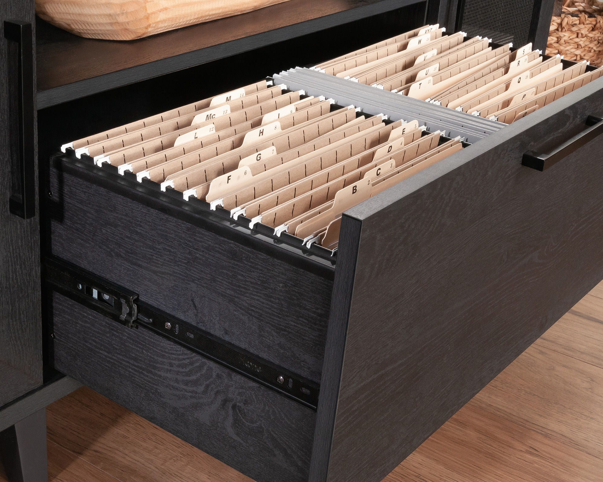 Home Office Credenza in Raven Oak