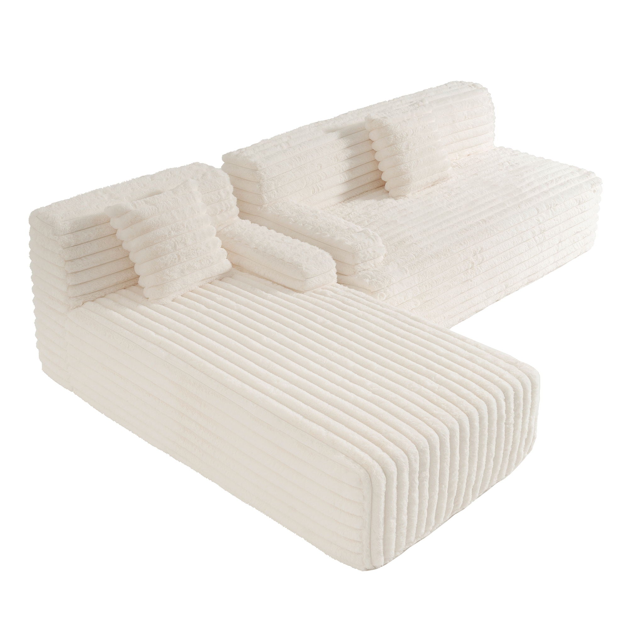 Cloud Sectional Sofa Upholstered Couch Free Combined Sofa