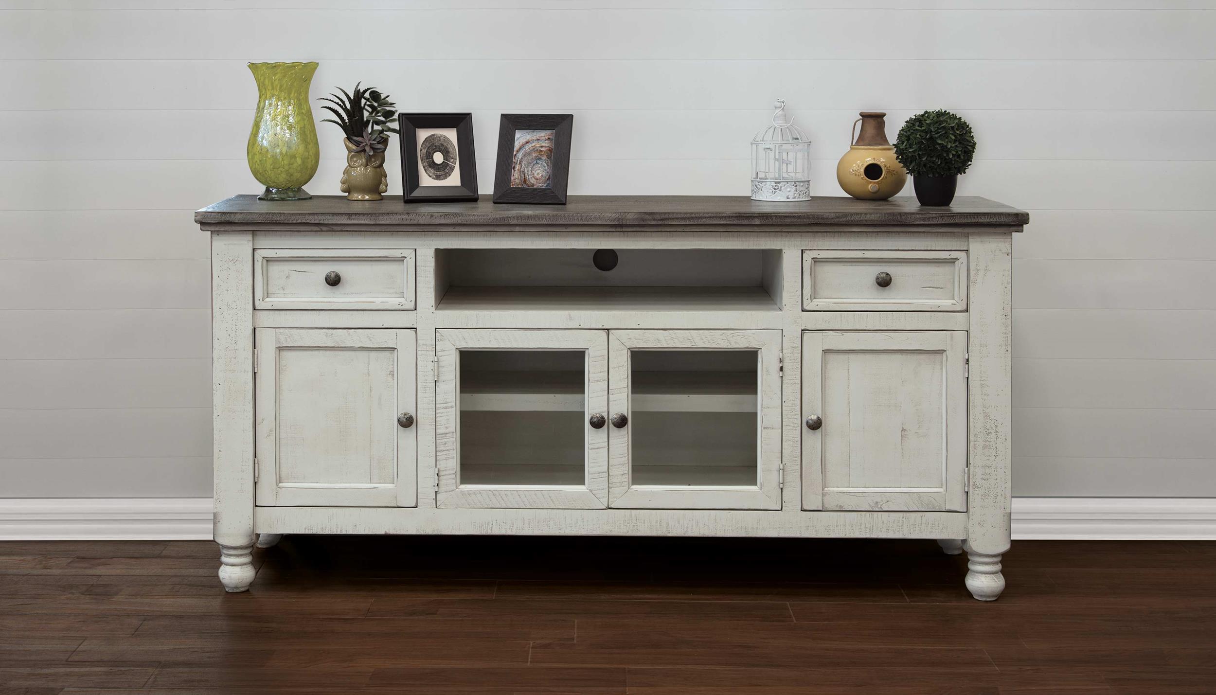 International Furniture Direct Stone - TV Stand | Meri Furniture