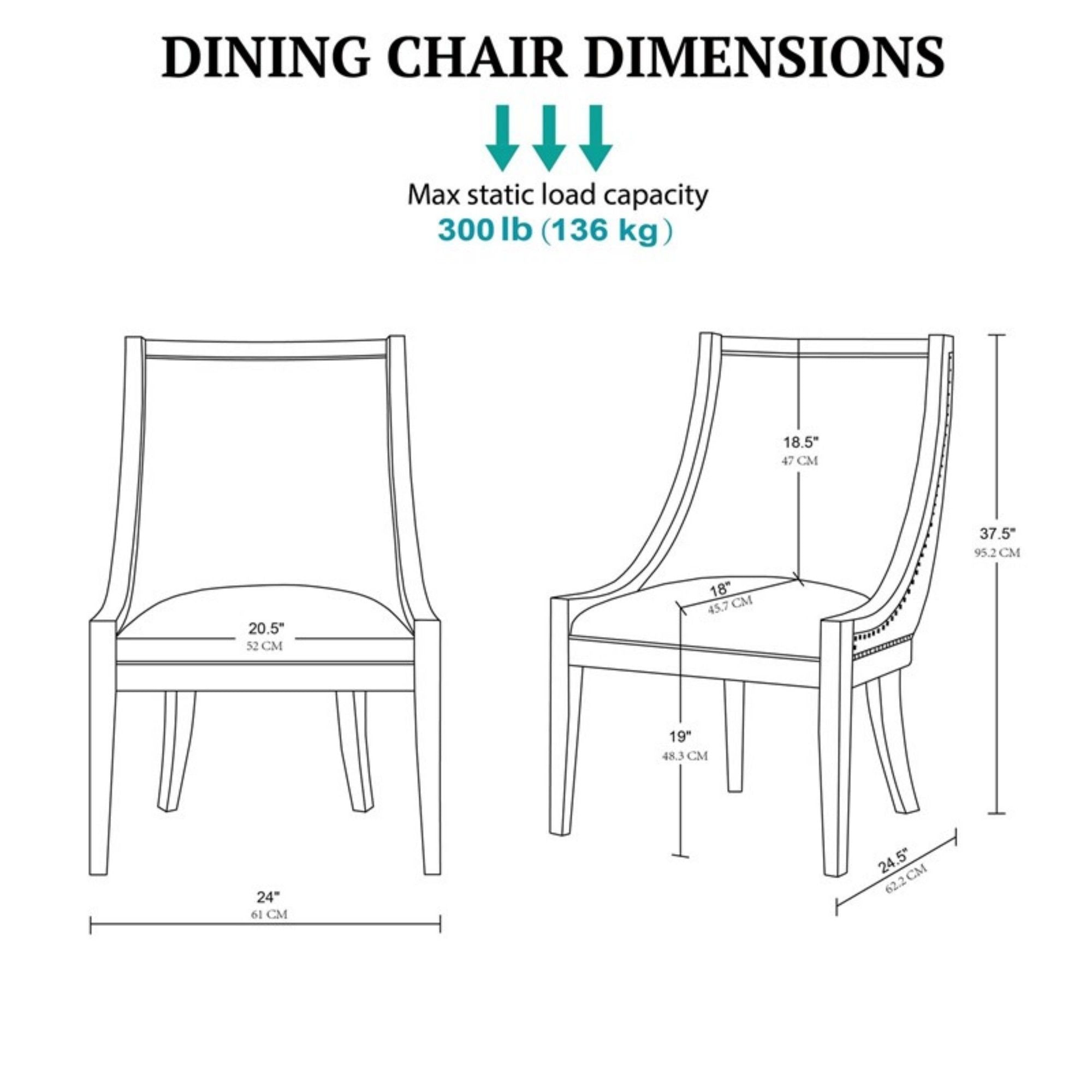 Upholstered Dining Chair With Nailhead Trim