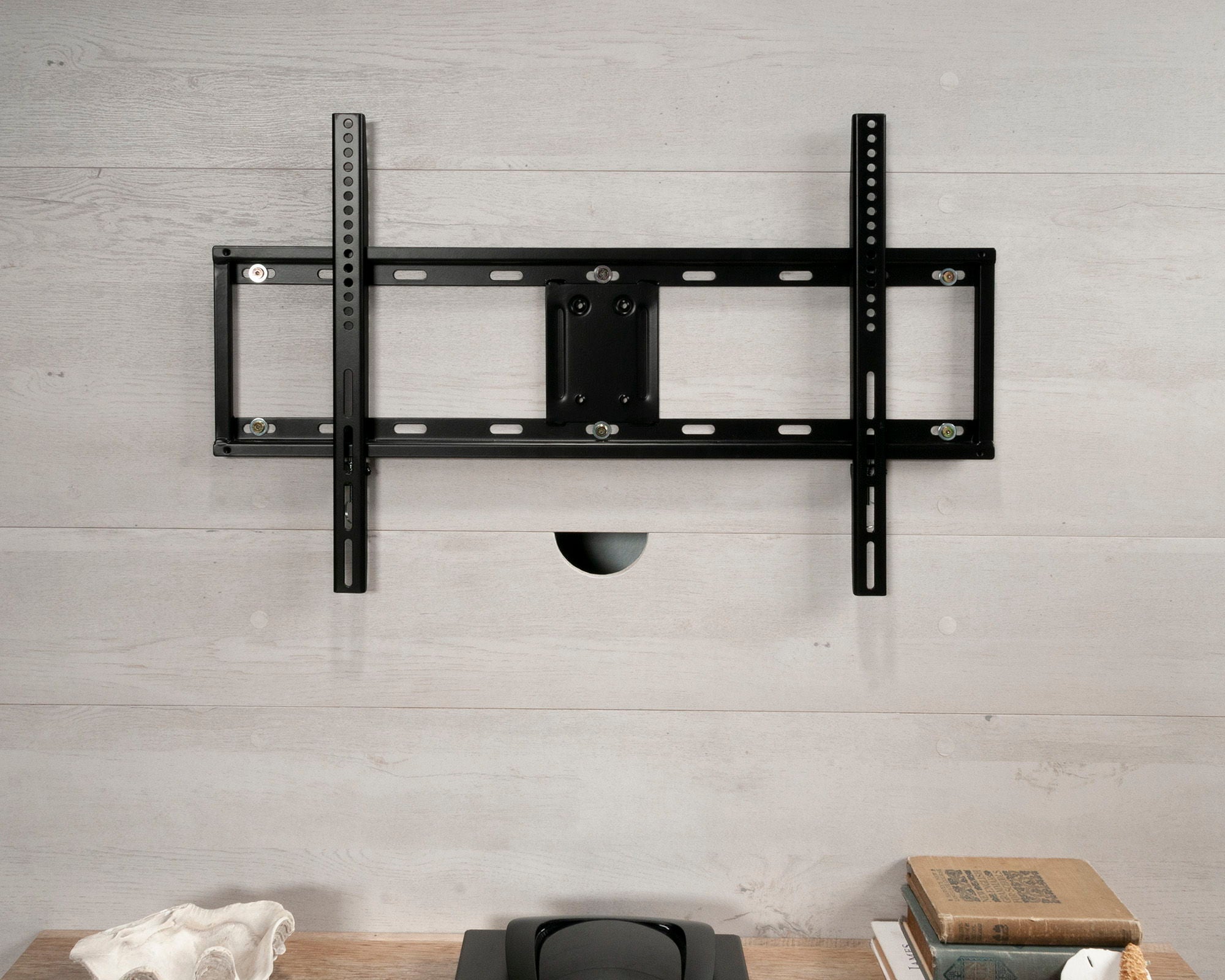 Entertainment Wall in Winter Oak/Lintel Oak