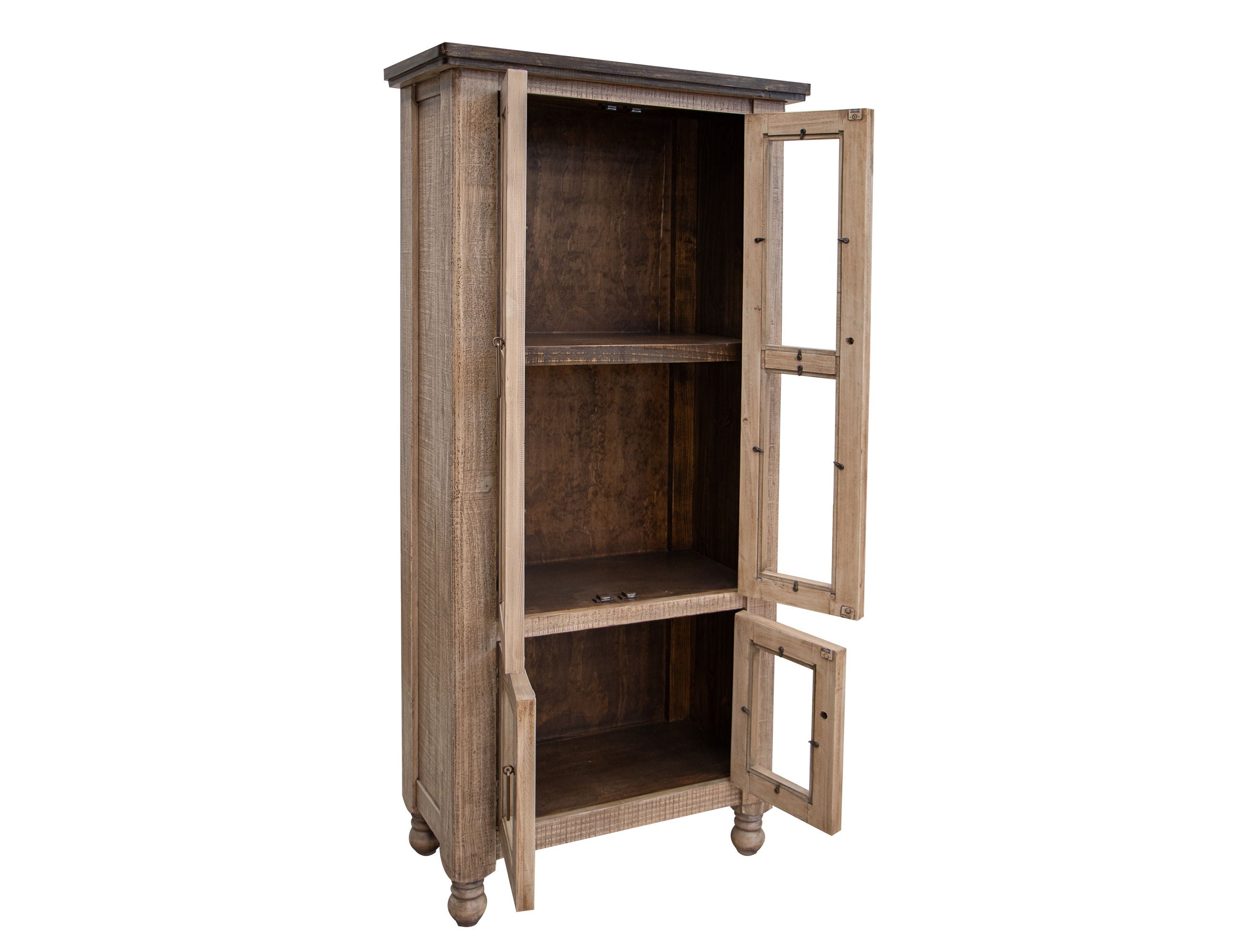 International Furniture Direct Natural Stone - Cabinet - Taupe Brown | Meri Furniture