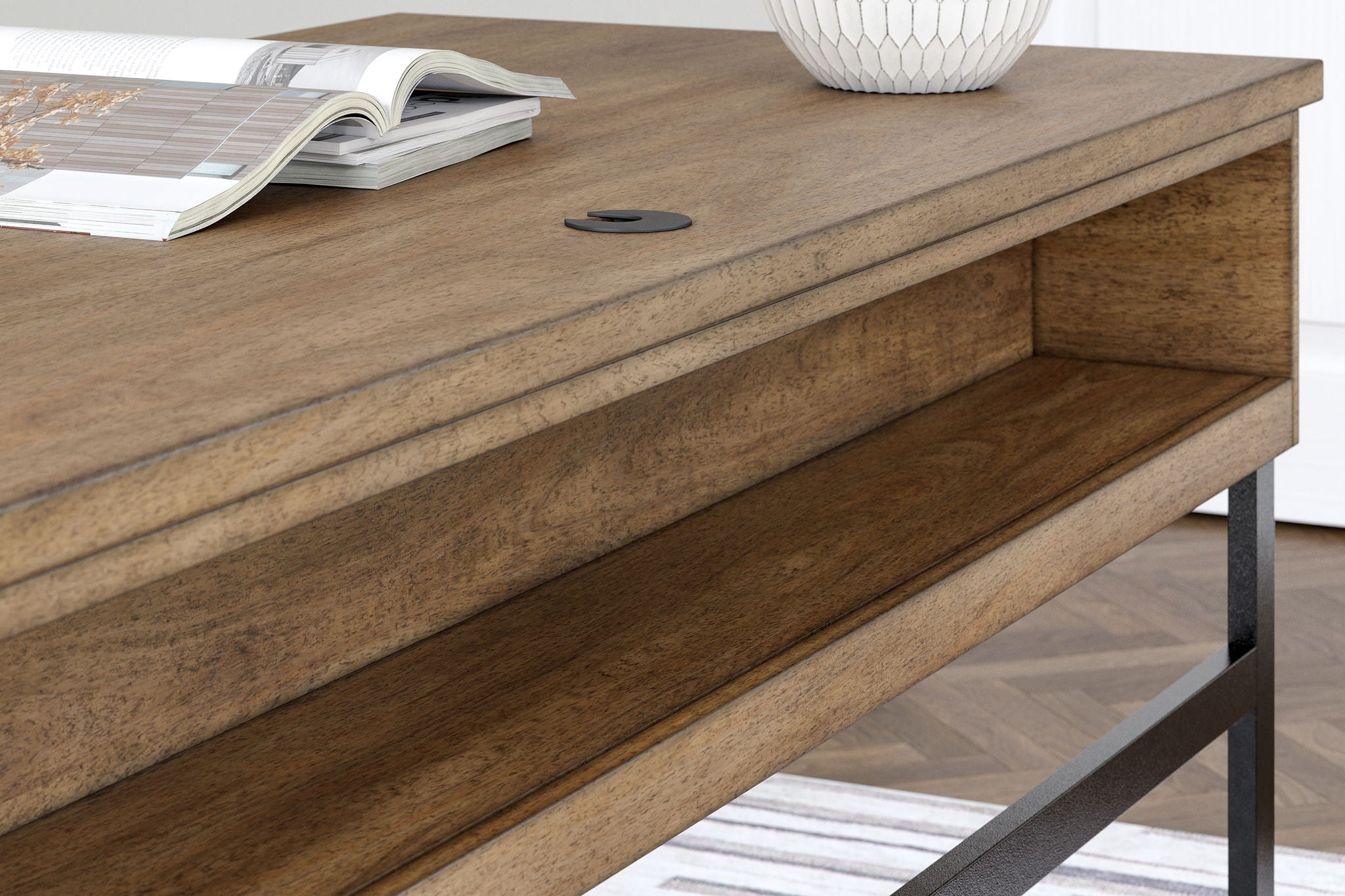 Montia - Home Office Desk - Light Brown