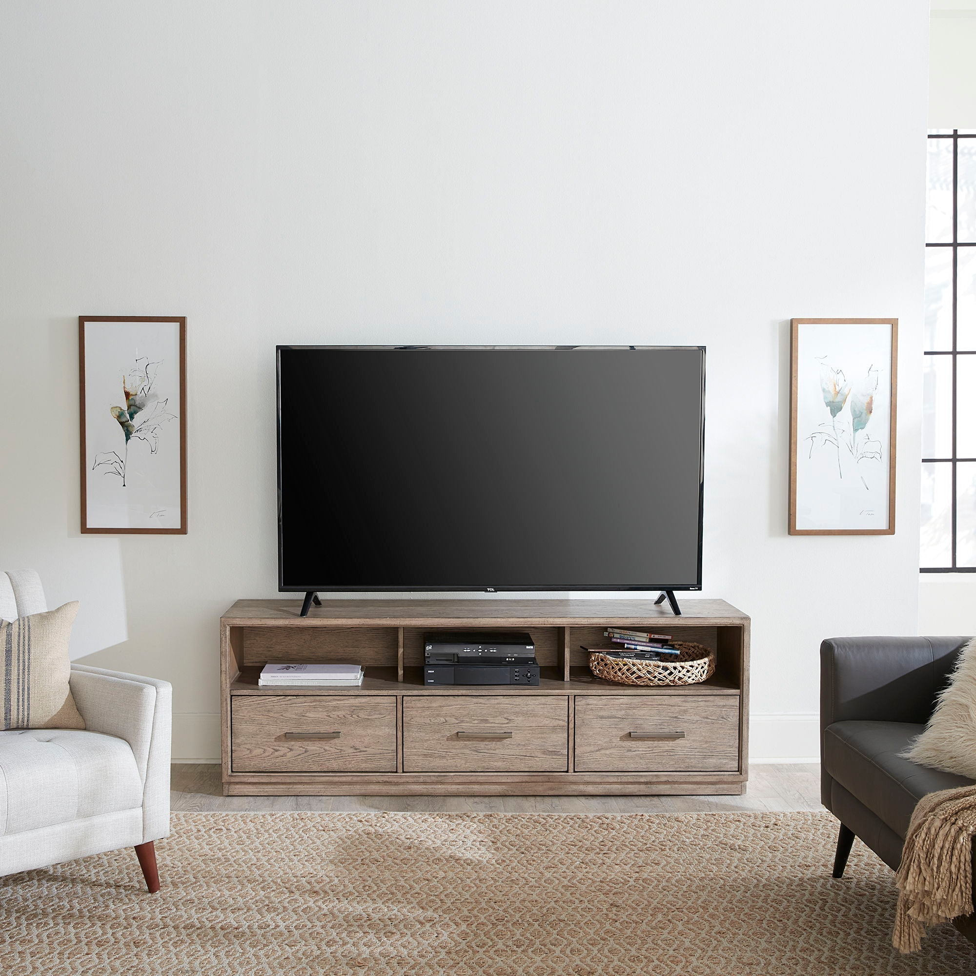 Liberty Furniture City Scape - Entertainment TV Console - Burnished Beige | Meri Furniture