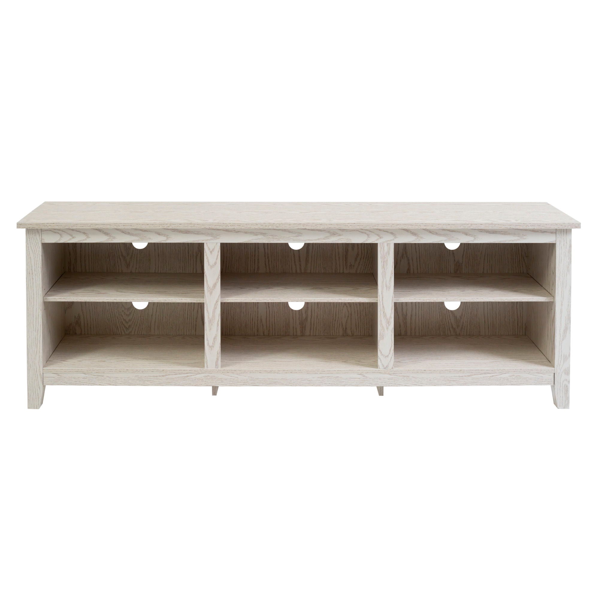 Modern Transitional 3 Shelf Open Storage 70" TV Stand For 80" TVs