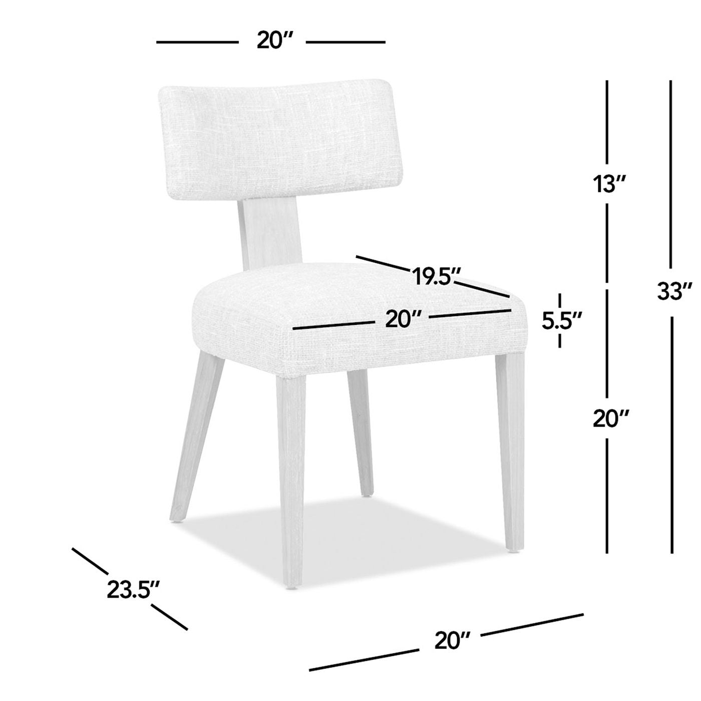 Louise - Split Back Upholstered Dining Side Chair (Set of 2) - Travertine Beige