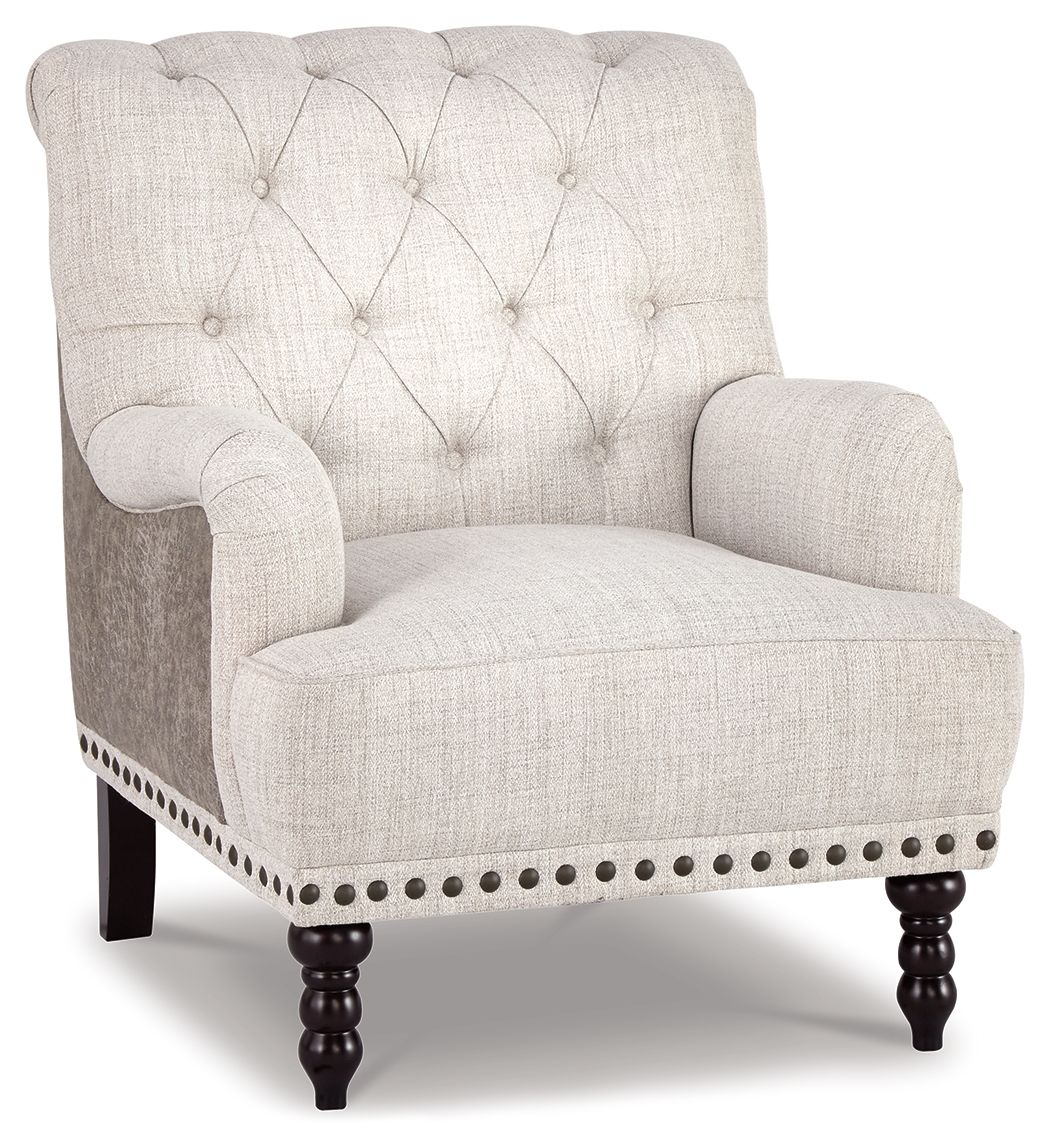 Ashley Furniture Tartonelle - Ivory / Taupe - Accent Chair | Meri Furniture