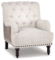 Ashley Furniture Tartonelle - Ivory / Taupe - Accent Chair | Meri Furniture
