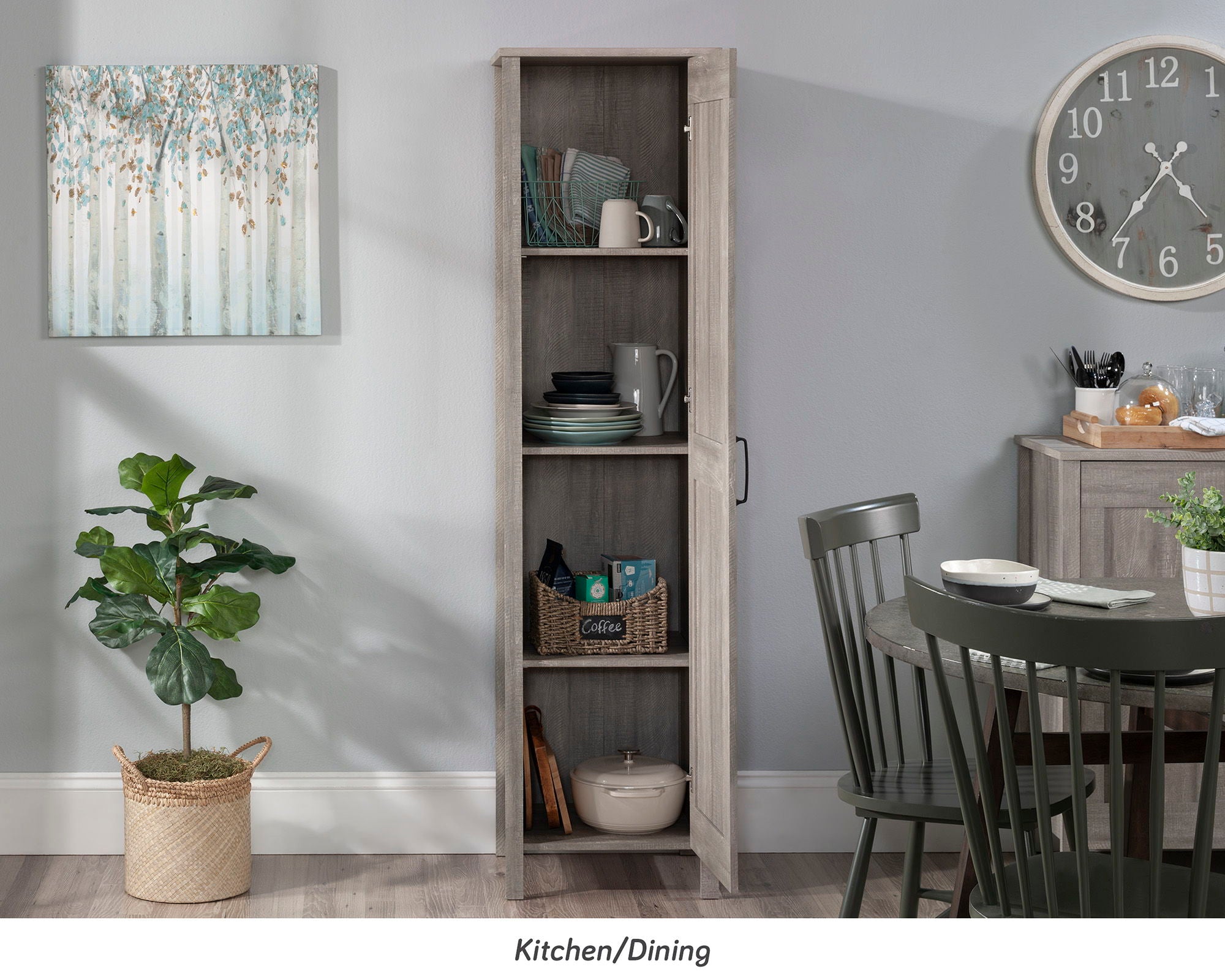 4-Shelf Storage Cabinet in Spring Maple