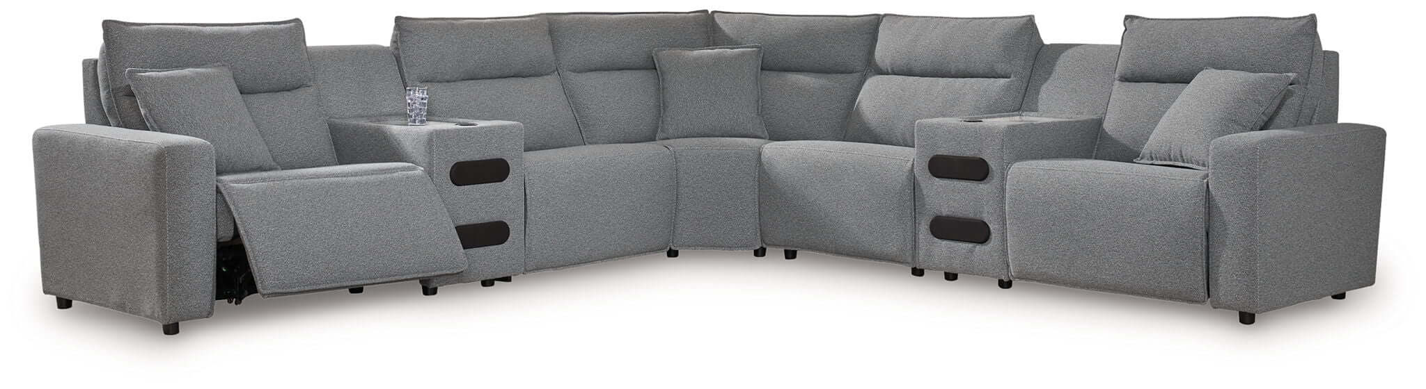 ModMax II - Salt And Pepper - Reclining Sectional