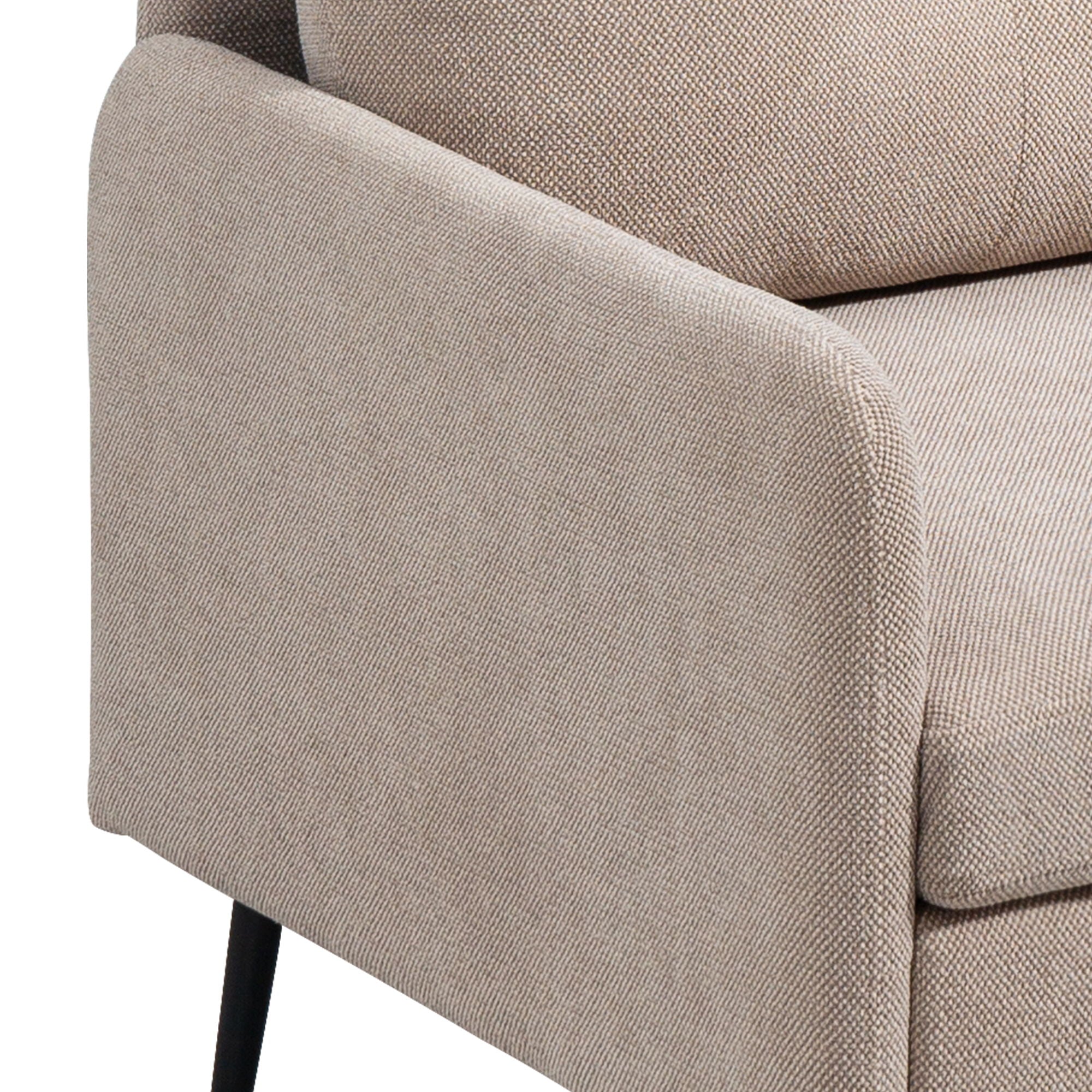 Contemporary Accent Chair With Metal Legs, Comfy Chenille Fabric Armchair