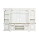 Magnolia Manor - Entertainment Center With Piers - White