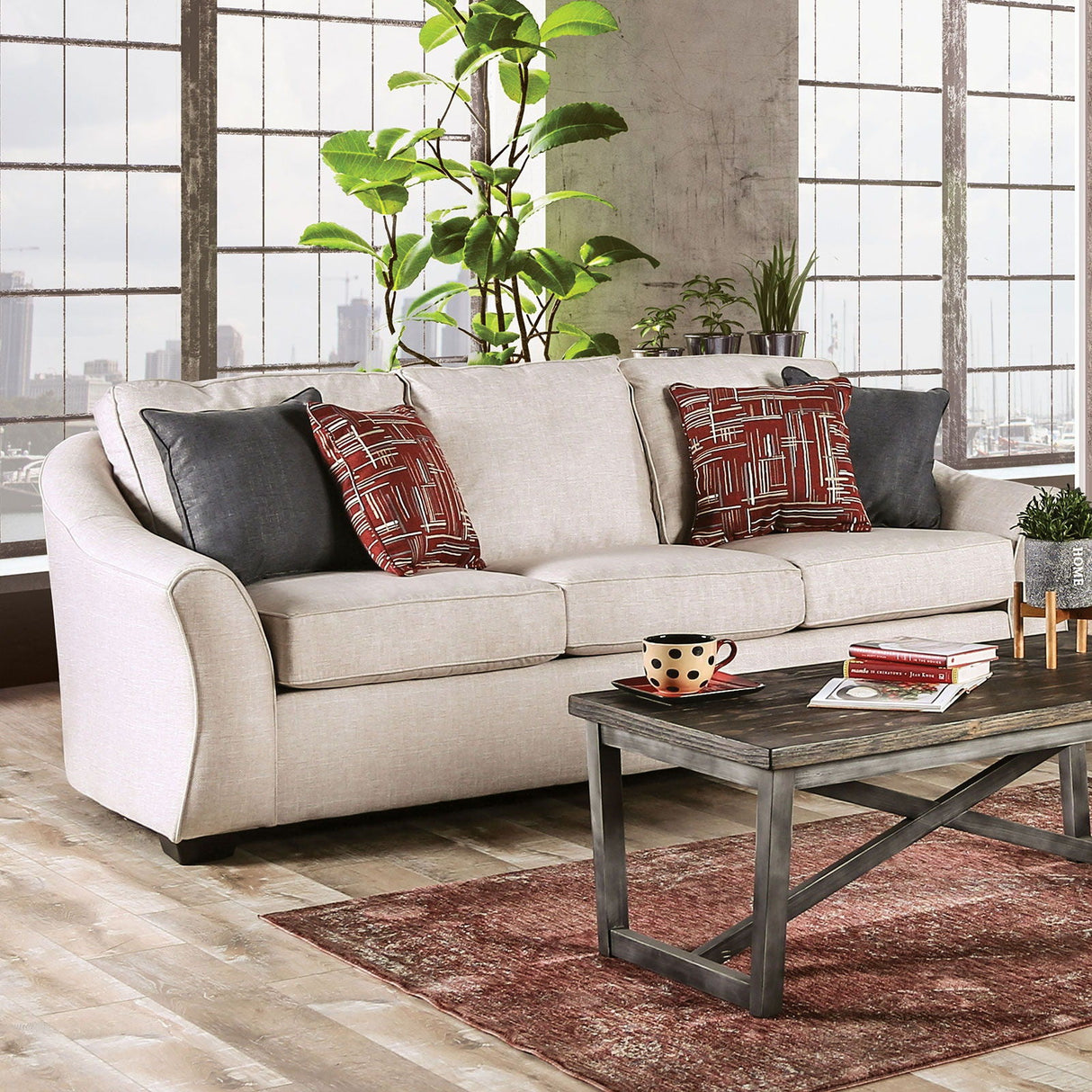 Furniture of America Jarrow - Sofa | Meri Furniture