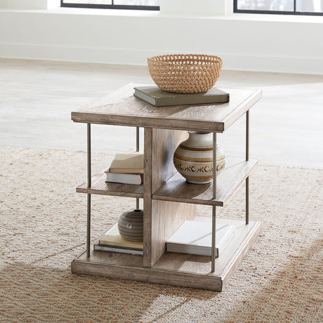 Liberty Furniture City Scape - End Table - Burnished Beige | Meri Furniture