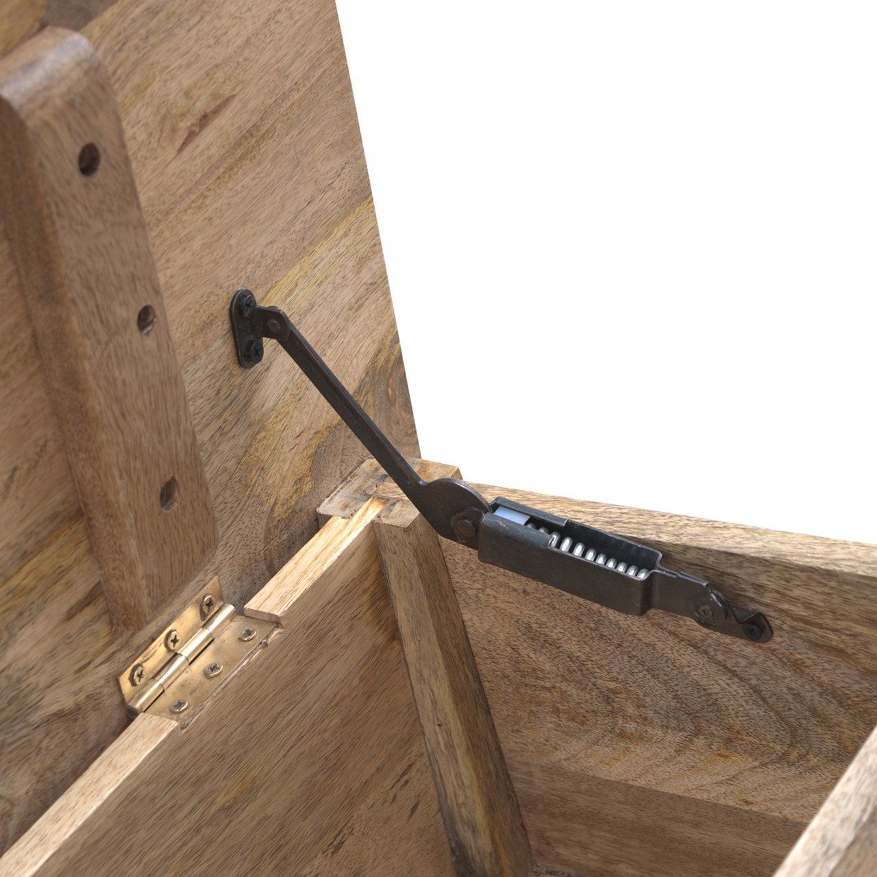 Lid Up Storage Bench - Oak