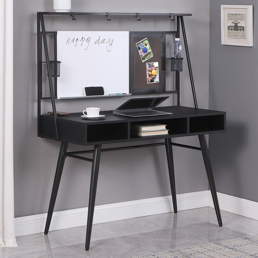 Coaster Fine Furniture Jessie - Writing Desk With Whiteboard And USB - Black | Meri Furniture
