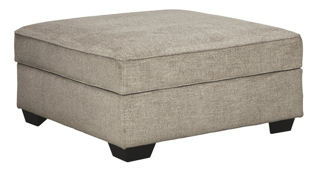 Ashley Furniture Bovarian - Stone - Ottoman With Storage | Meri Furniture
