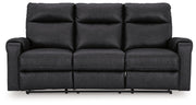 Signature Design by Ashley® Axtellton - Carbon - Power Reclining Sofa | Meri Furniture
