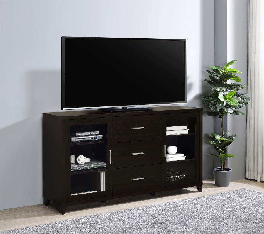 Coaster Fine Furniture Lewes - 2 Door Engineered Wood TV Stand - Cappuccino | Meri Furniture