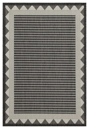 Sunshine - 5'3" X 7'3" Polypropylene Indoor & Outdoor Area Rug - Anthracite