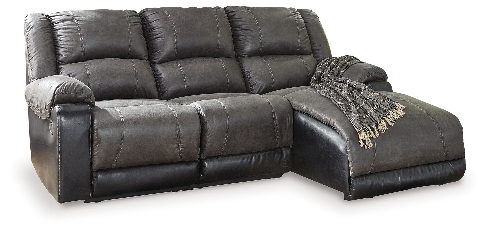 Signature Design by Ashley® Nantahala - Reclining Sectional With Chaise | Meri Furniture
