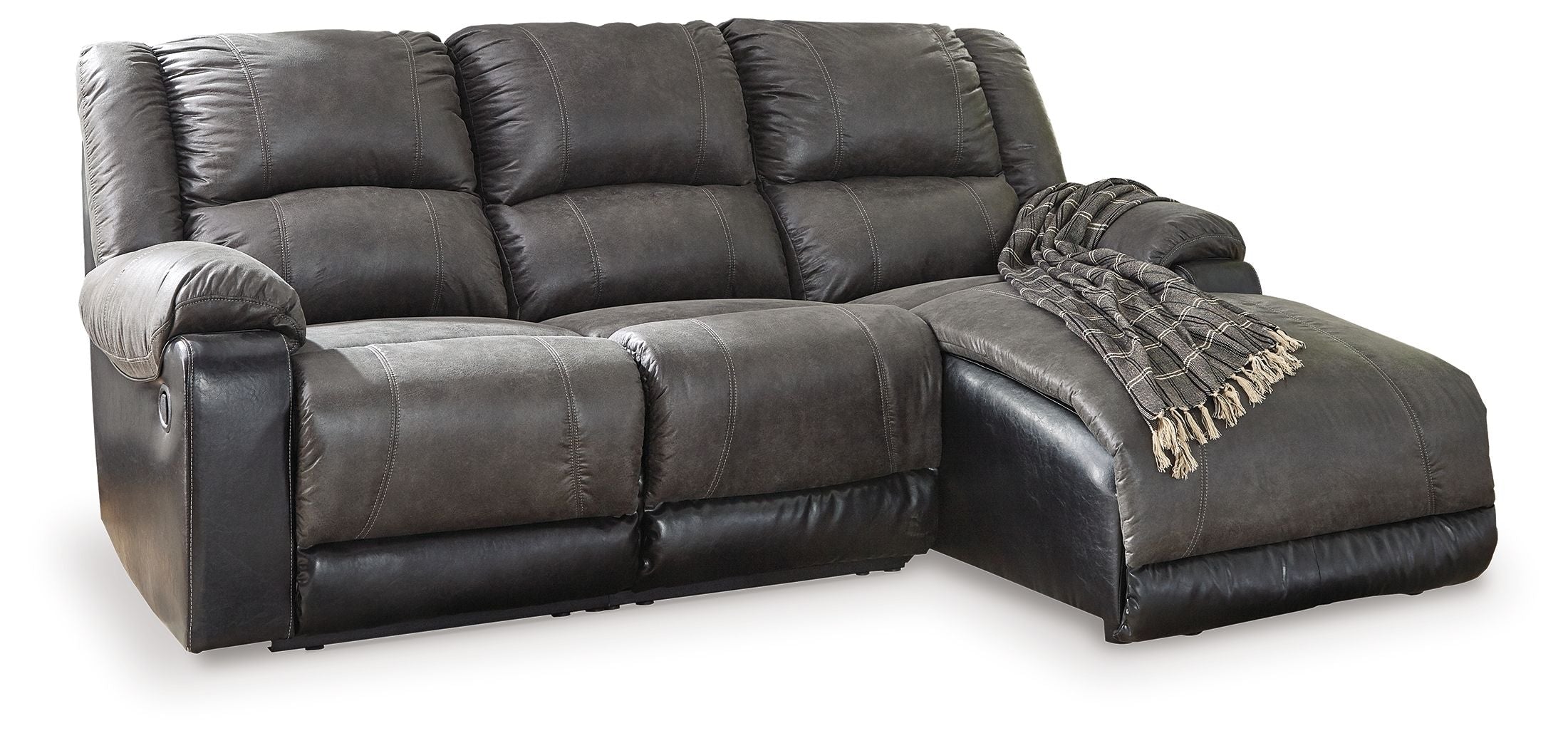 Signature Design by Ashley® Nantahala - Reclining Sectional With Chaise | Meri Furniture