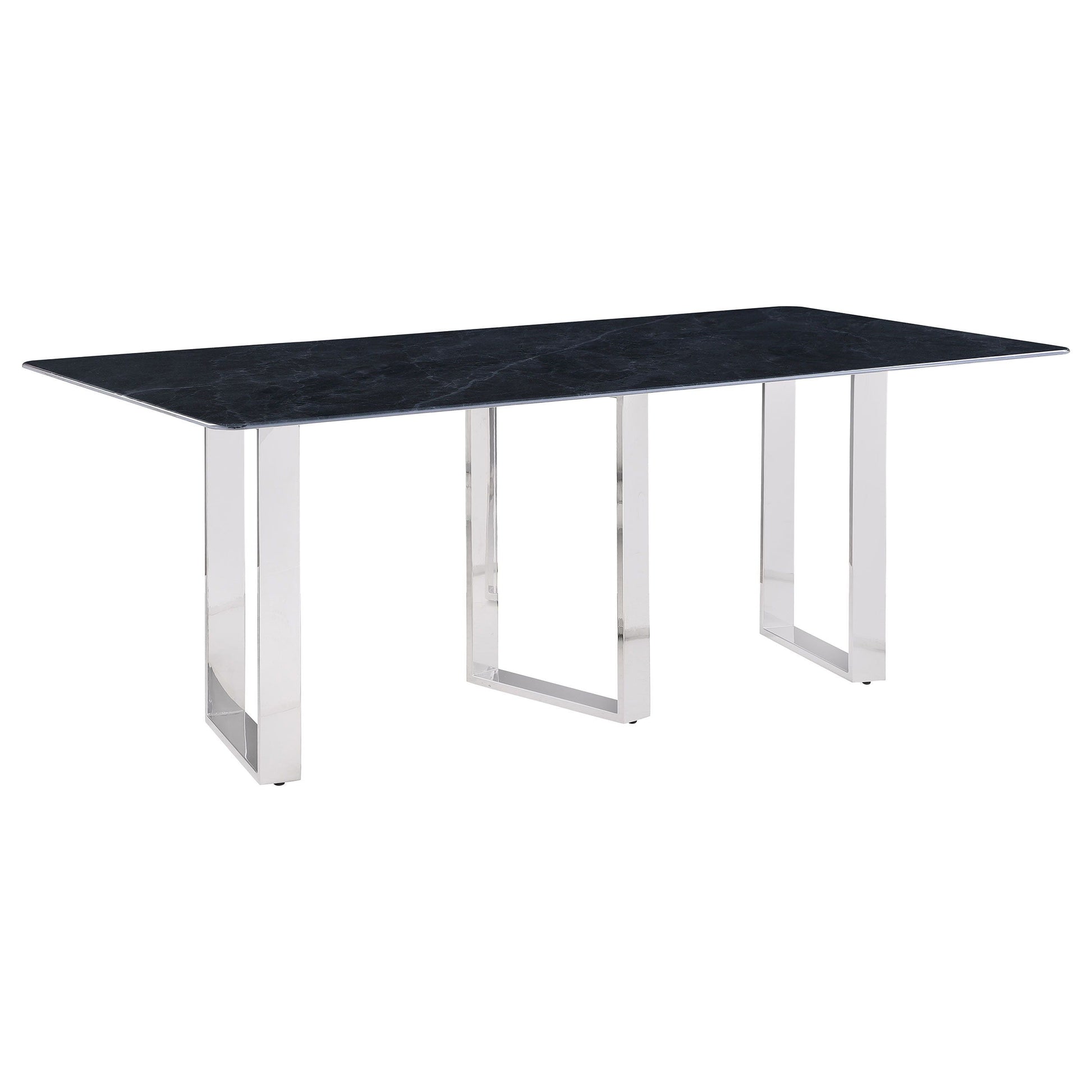 Coaster Fine Furniture Desden - Rectangular Sintered Stone Dining Table - Gray | Meri Furniture