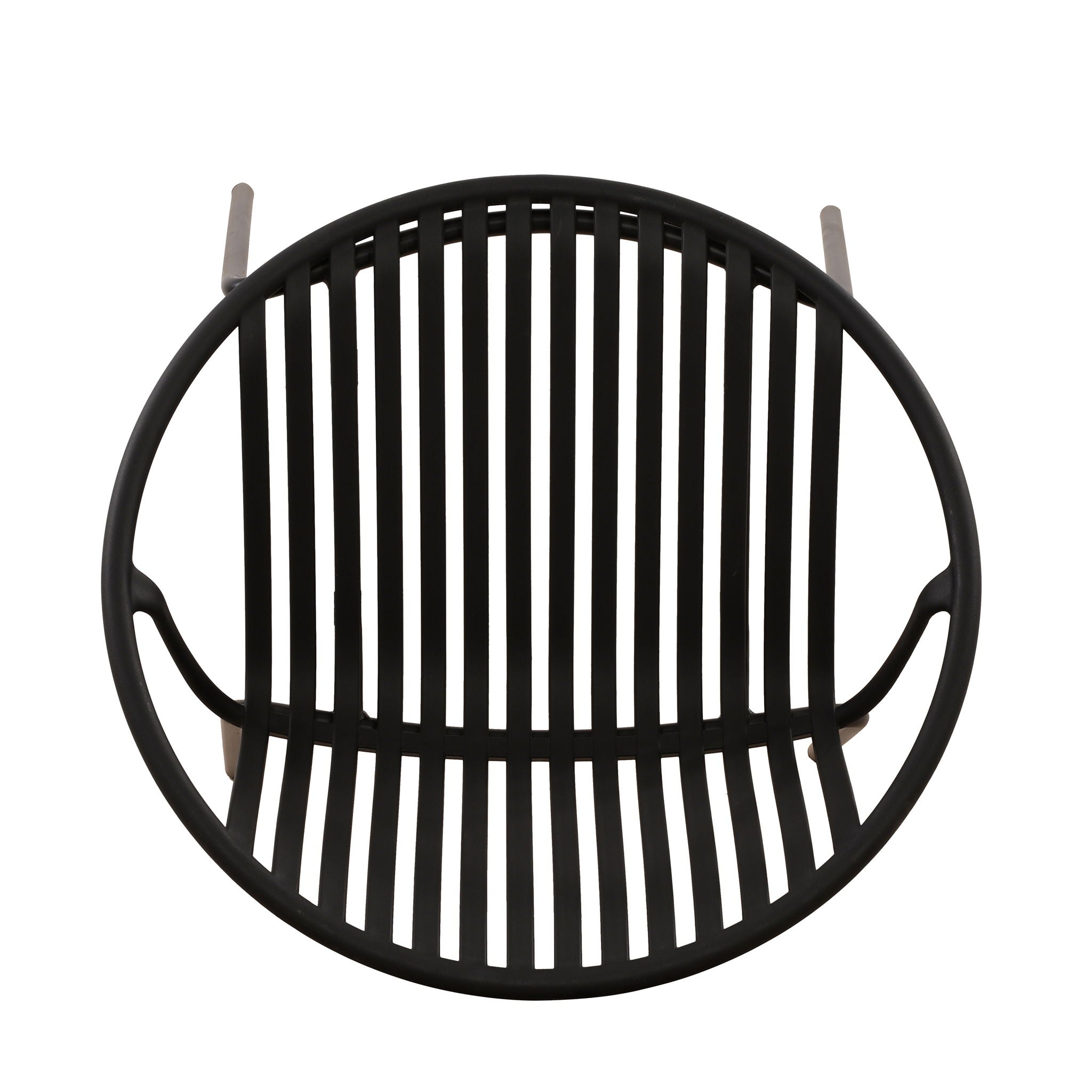 7 Piece Outdoor Modern Dining Set With Stackable Chairs