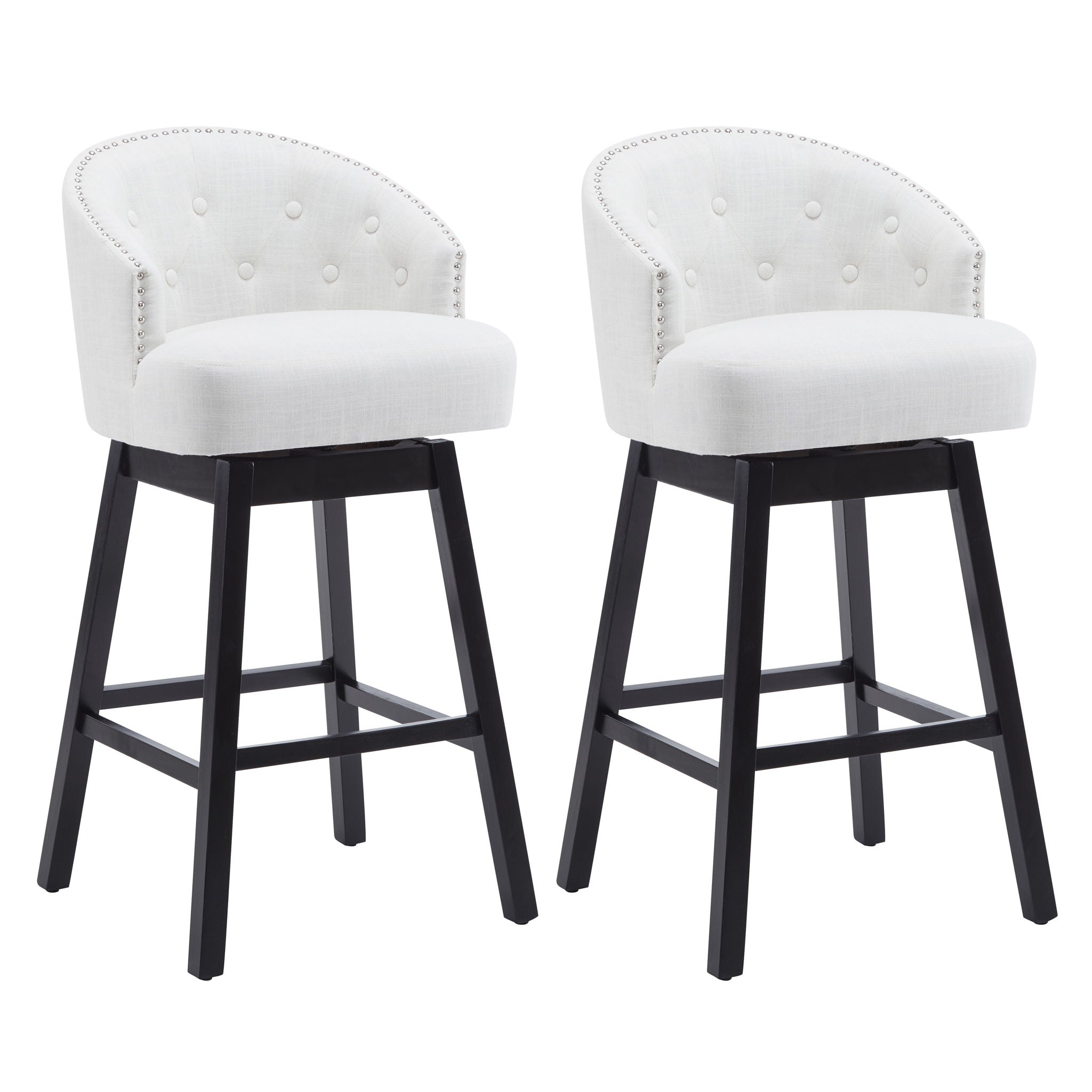 360 Degree Rotation Swivel Counter Stools (Set of 2)