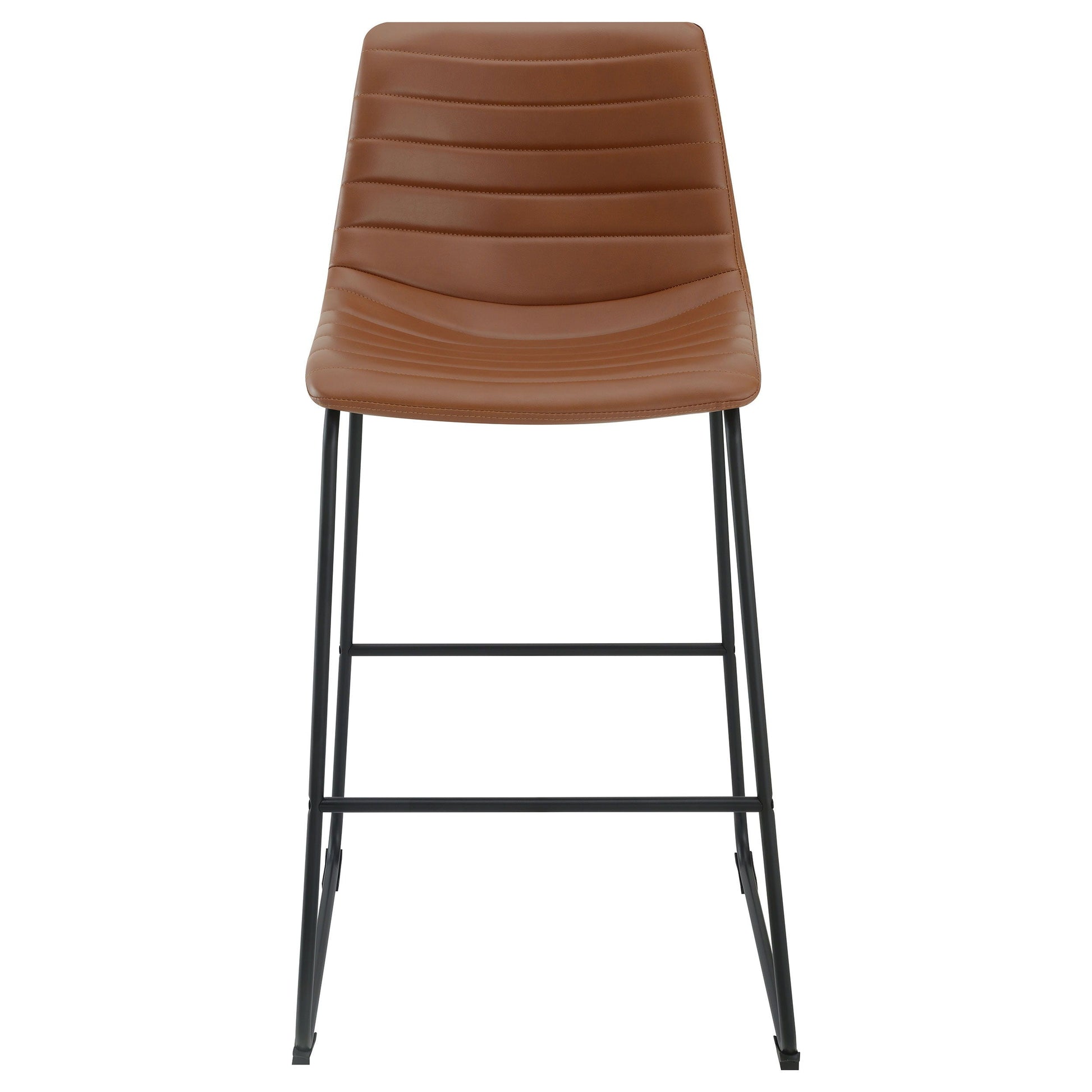 Coaster Fine Furniture Zuni - Faux Leather Upholstered Bar Chair (Set of 2) | Meri Furniture