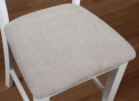Furniture of America Kiana - Counter Height Side Chair (Set of 2) - White | Meri Furniture