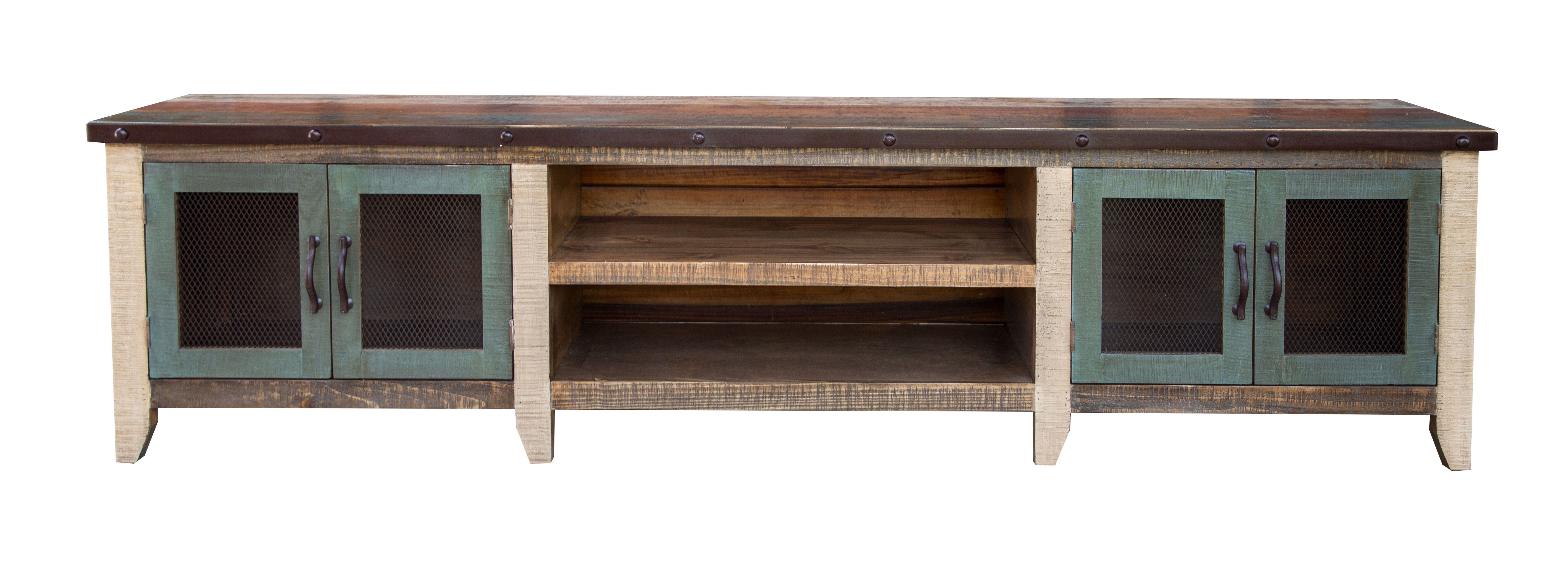 International Furniture Direct Antique - TV Stand - Multicolor | Meri Furniture