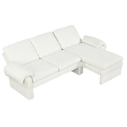 Convertible Futon Sofa Bed With Adjustable Backrest, Reversible Chaise Lounge And 2 Removable Armrest Pillows