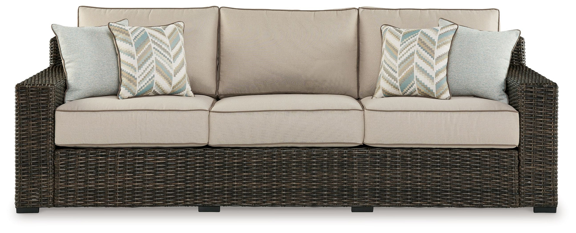 Signature Design by Ashley® Coastline Bay - Brown - Sofa With Cushion | Meri Furniture