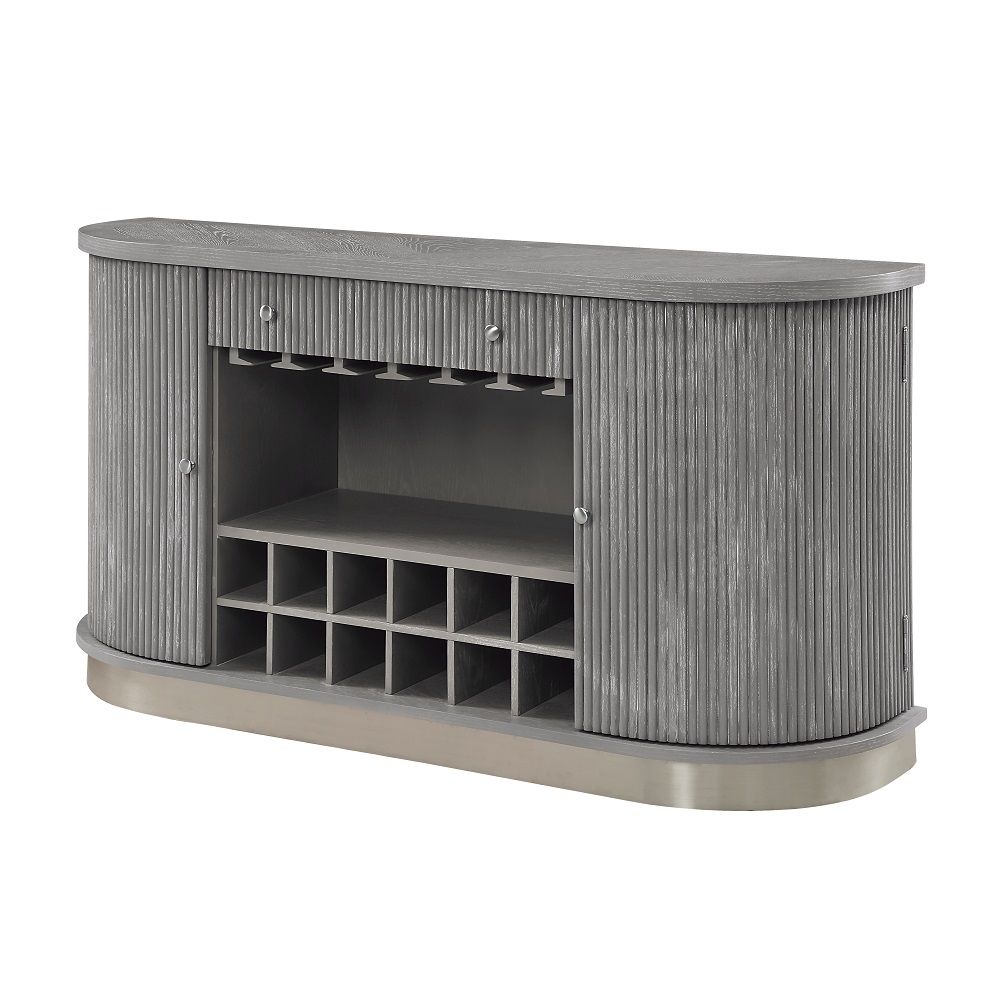 ACME Adalynn - Server - Weathered Gray Oak | Meri Furniture