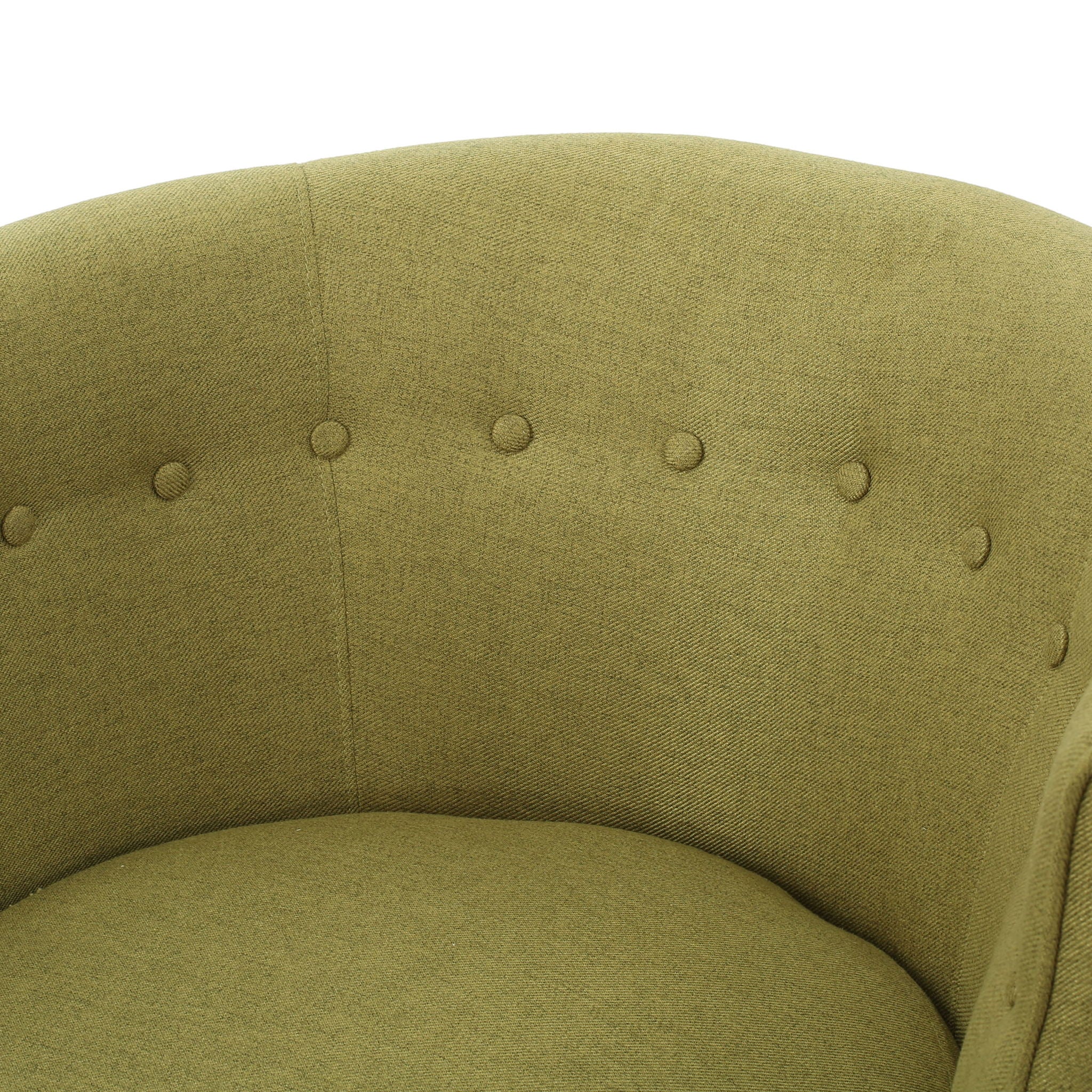 Contemporary Upholstered Club Chair With Button Tufting