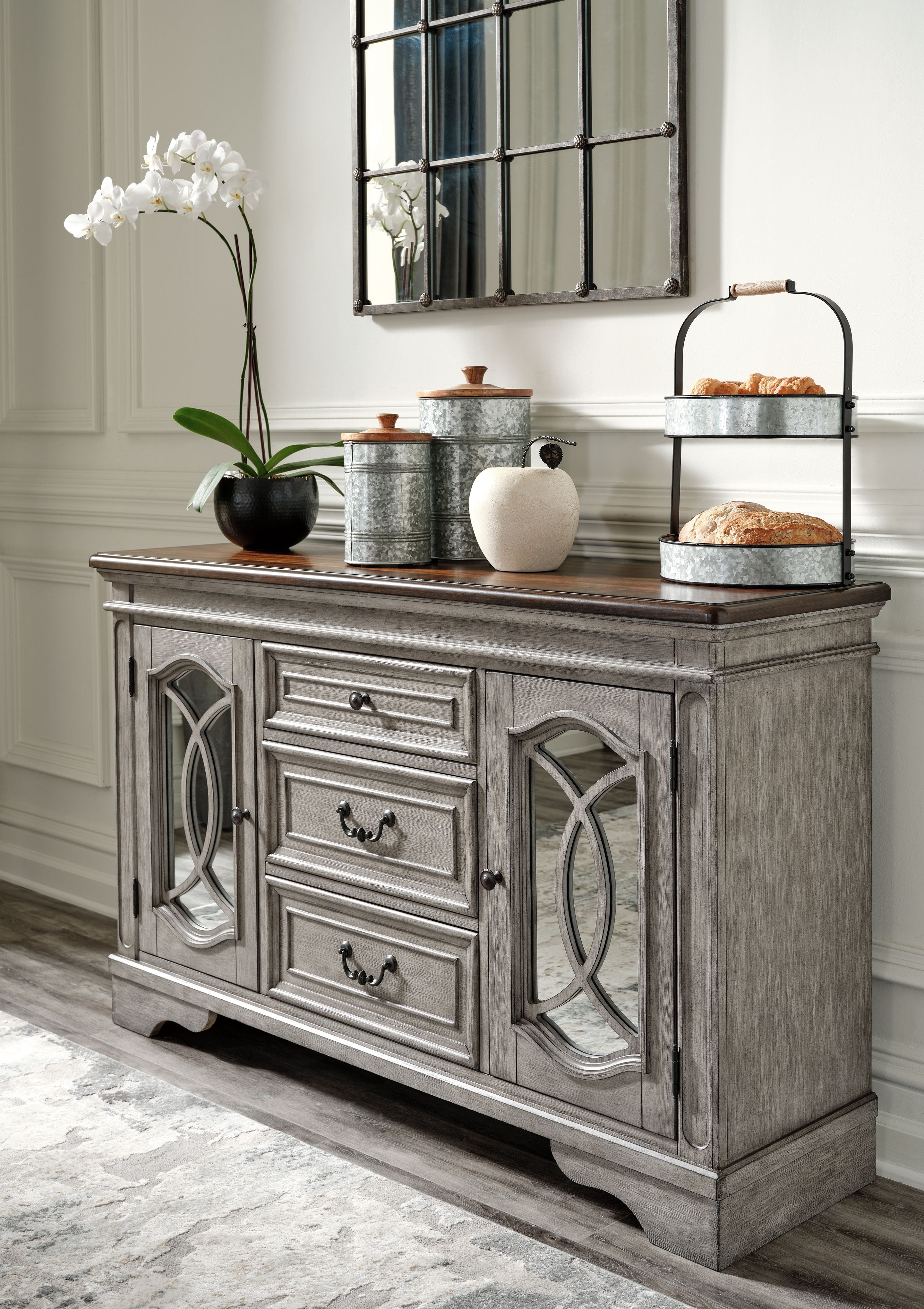 Signature Design by Ashley® Lodenbay - Antique Gray - Dining Room Server | Meri Furniture