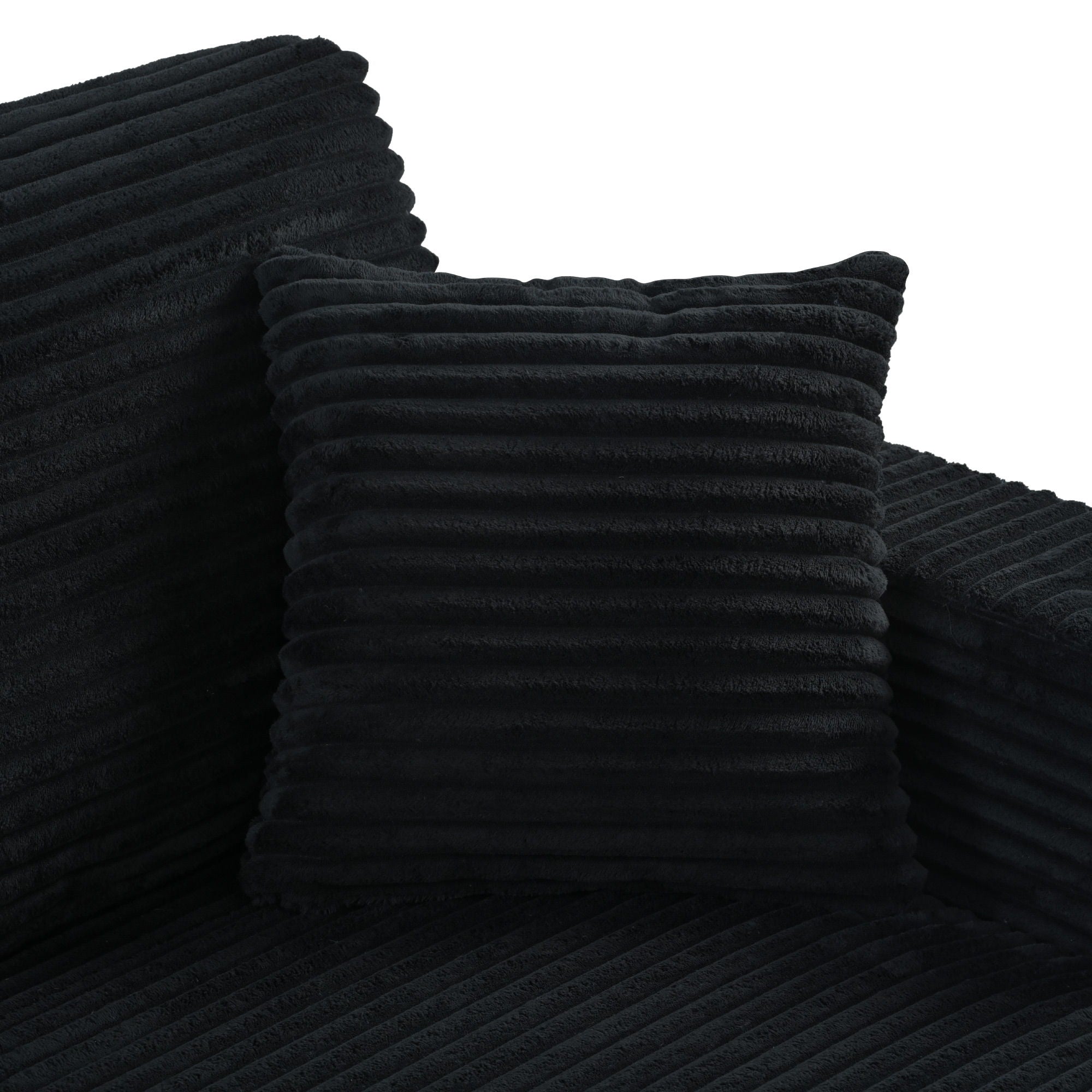 Oversized Loveseat Chaise With 2 USB Ports, 2 Cup Holders And 2 Throw Pillows