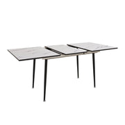 Modern Extendable Dining Table And Chair Set For 2 - 6 People