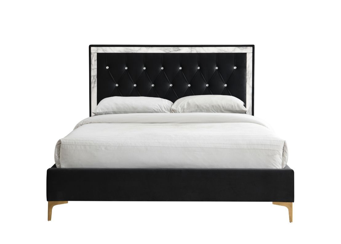 ACME Rowan - Upholstered Bed | Meri Furniture