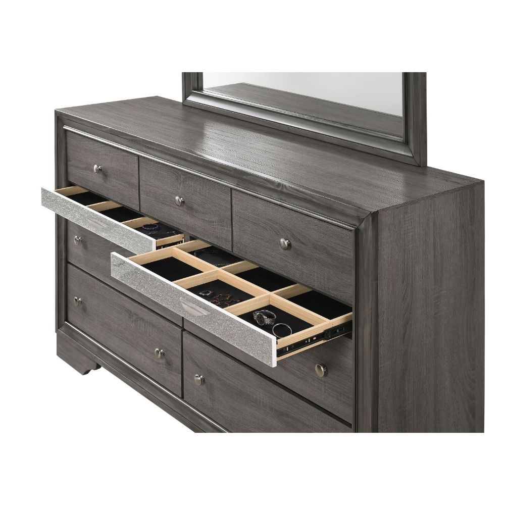 ACME The Naima dresser offers a sophisticated look, clean lines and contemporary style. | Meri Furniture