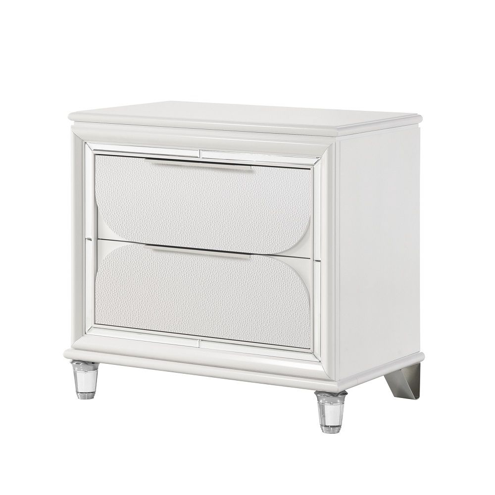 ACME Tarian - Nightstand - Pearl White | Meri Furniture