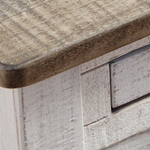 Adalane - Accent Table - White / Gray