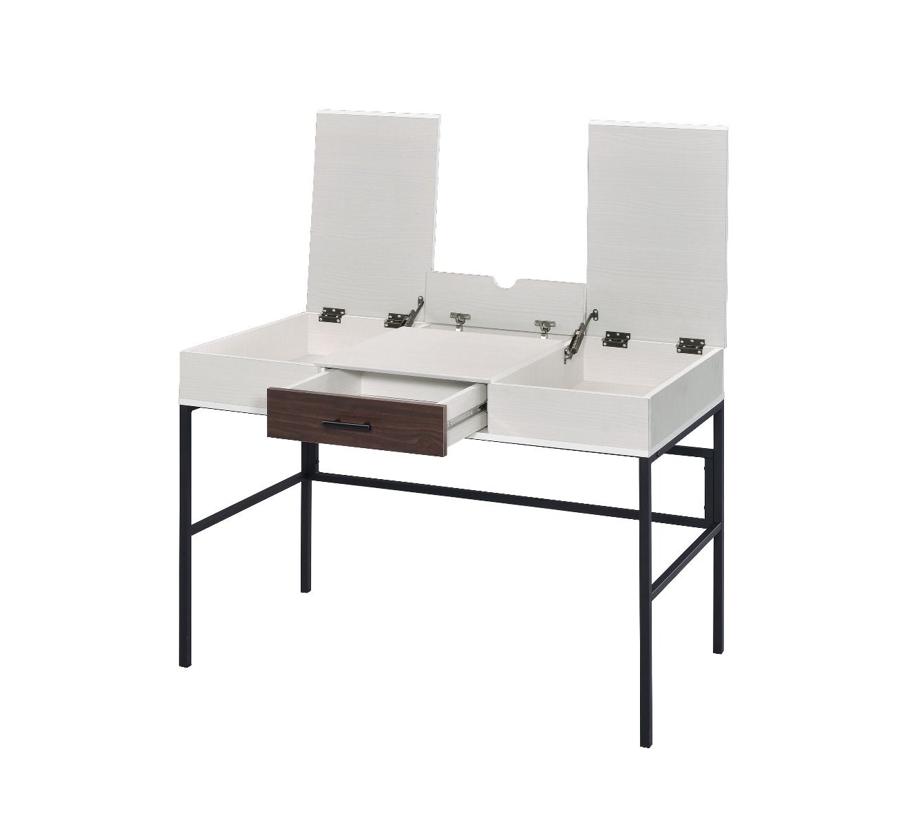 ACME Verster - Desk - Natural & Black Finish | Meri Furniture