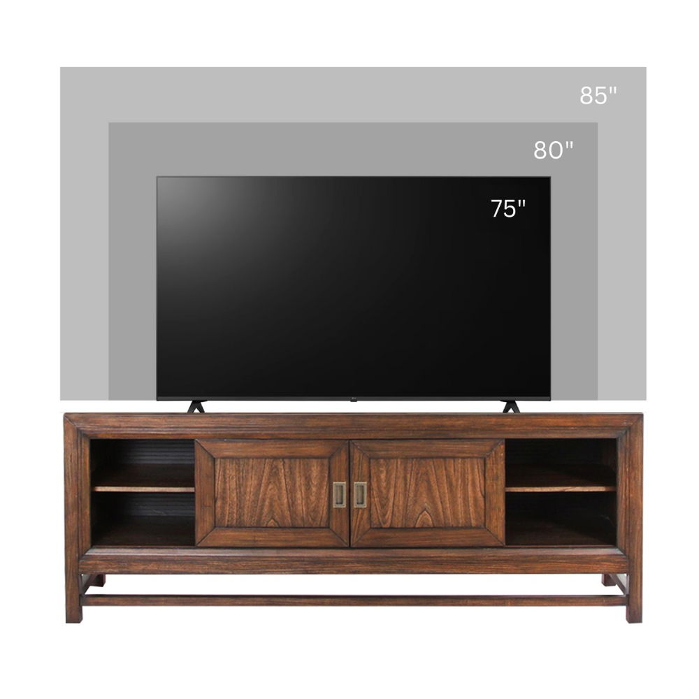 Branson - TV Stand Console, For TVs Up To 85", Two Tone - Brown
