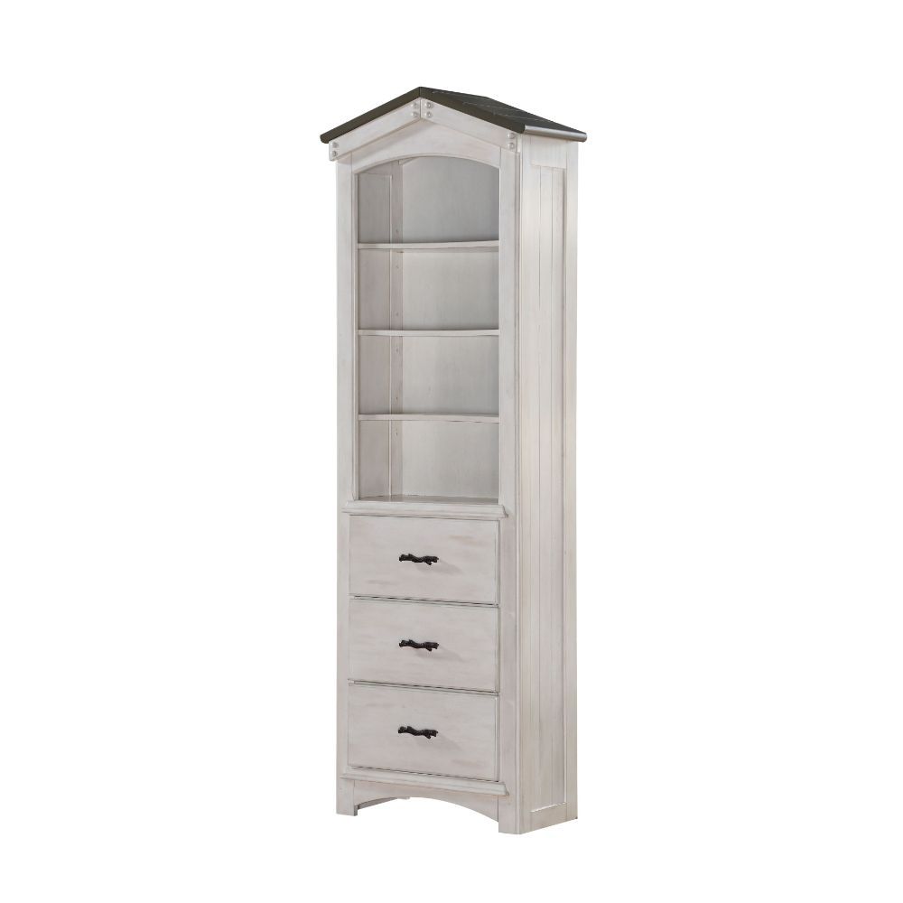 ACME This Tree House Bookcase Cabinet will be a great addition to the matching loft bed. The design is unique and beautiful. Featuring abundant storage spaces, this cabinet will sure to accompany perfectly with the bed. | Meri Furniture