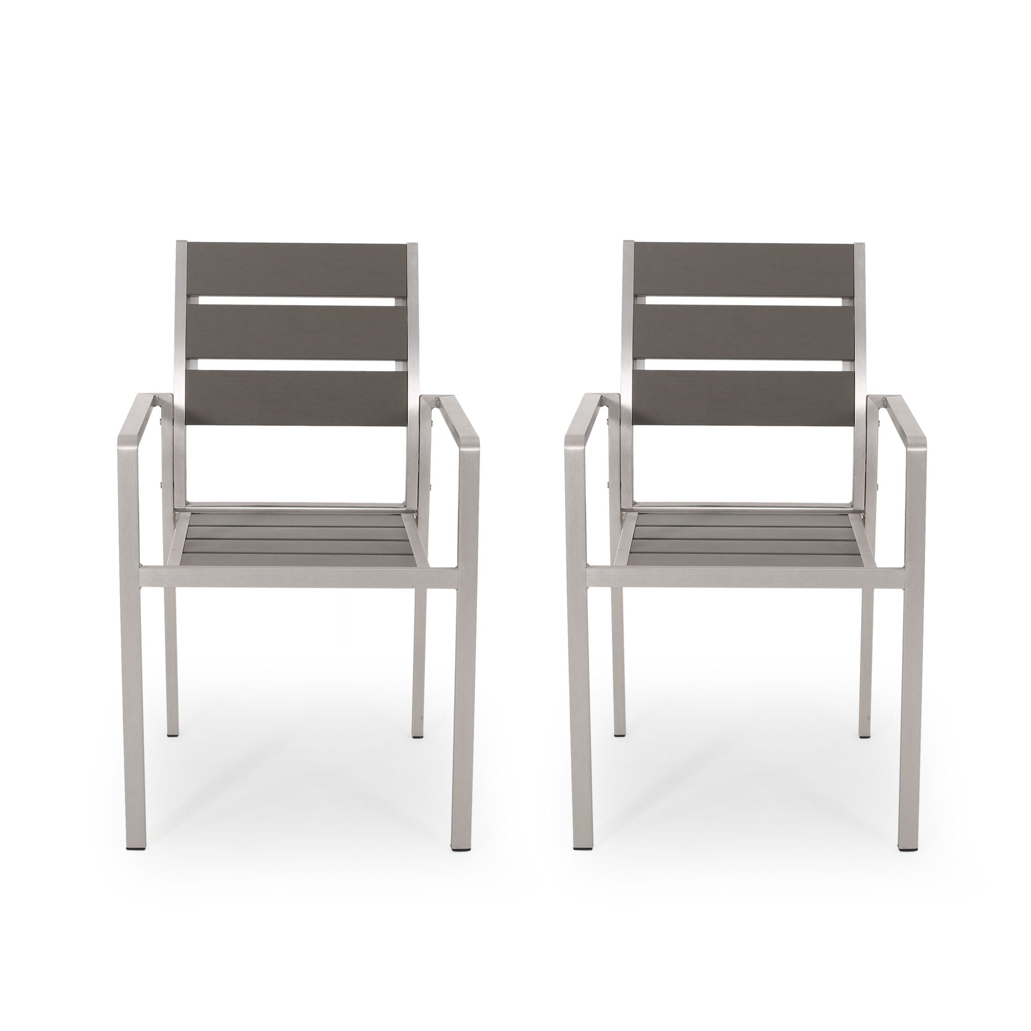 Dreamlan - Outdoor Aluminum Dining Chair (Set of 2)